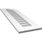 Ekena Millwork Quarter Round Top Right Surface Mount PVC Gable Vent w/ 3-1/2"W x 1"P Standard Frame, 12"W x 42"H GVPQR12X4201SN - alternate 3